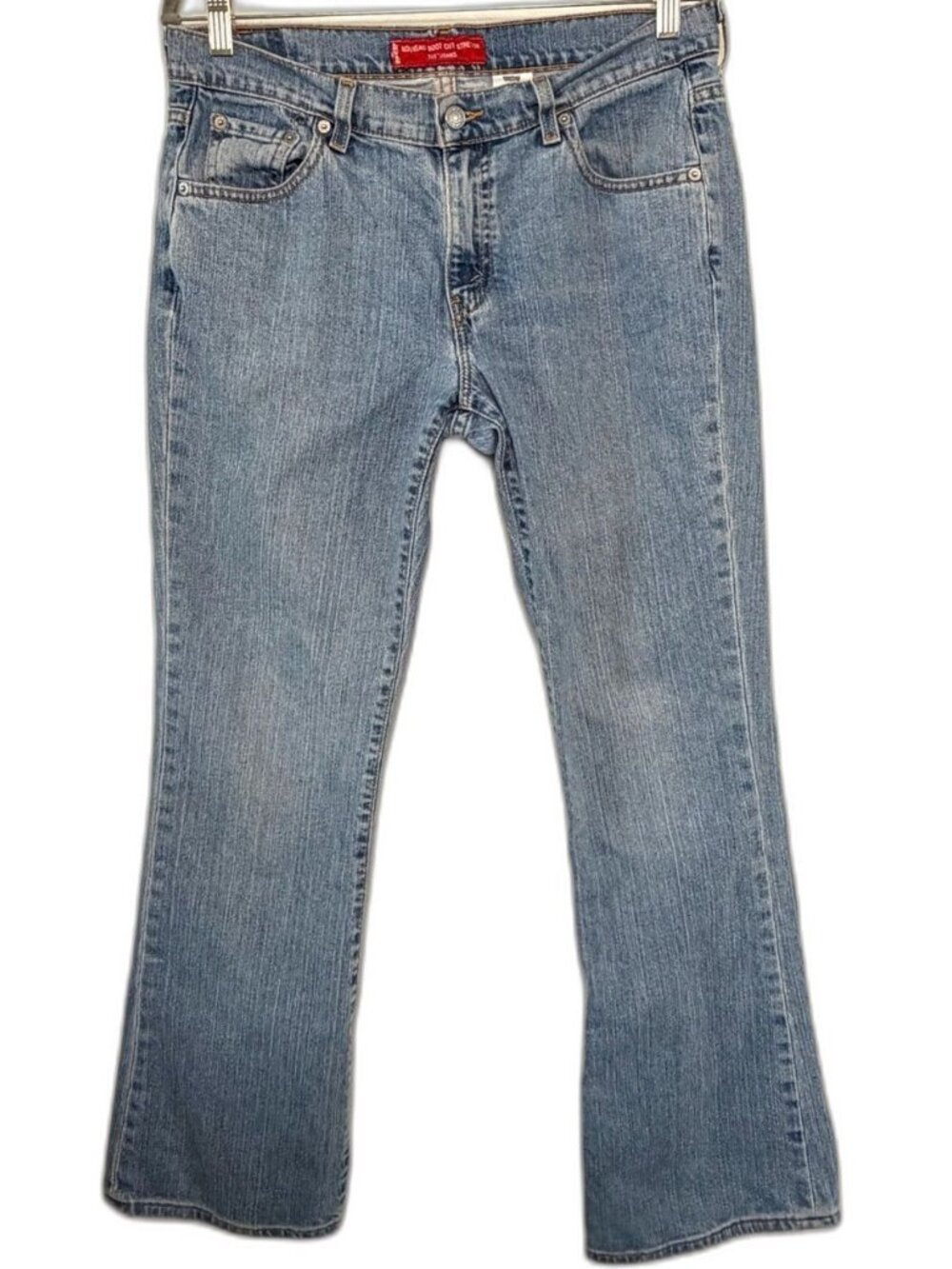 Levi's 515 Bootcut Light Blue Low Rise Denim Jeans Flared Leg Size 10 Y2K